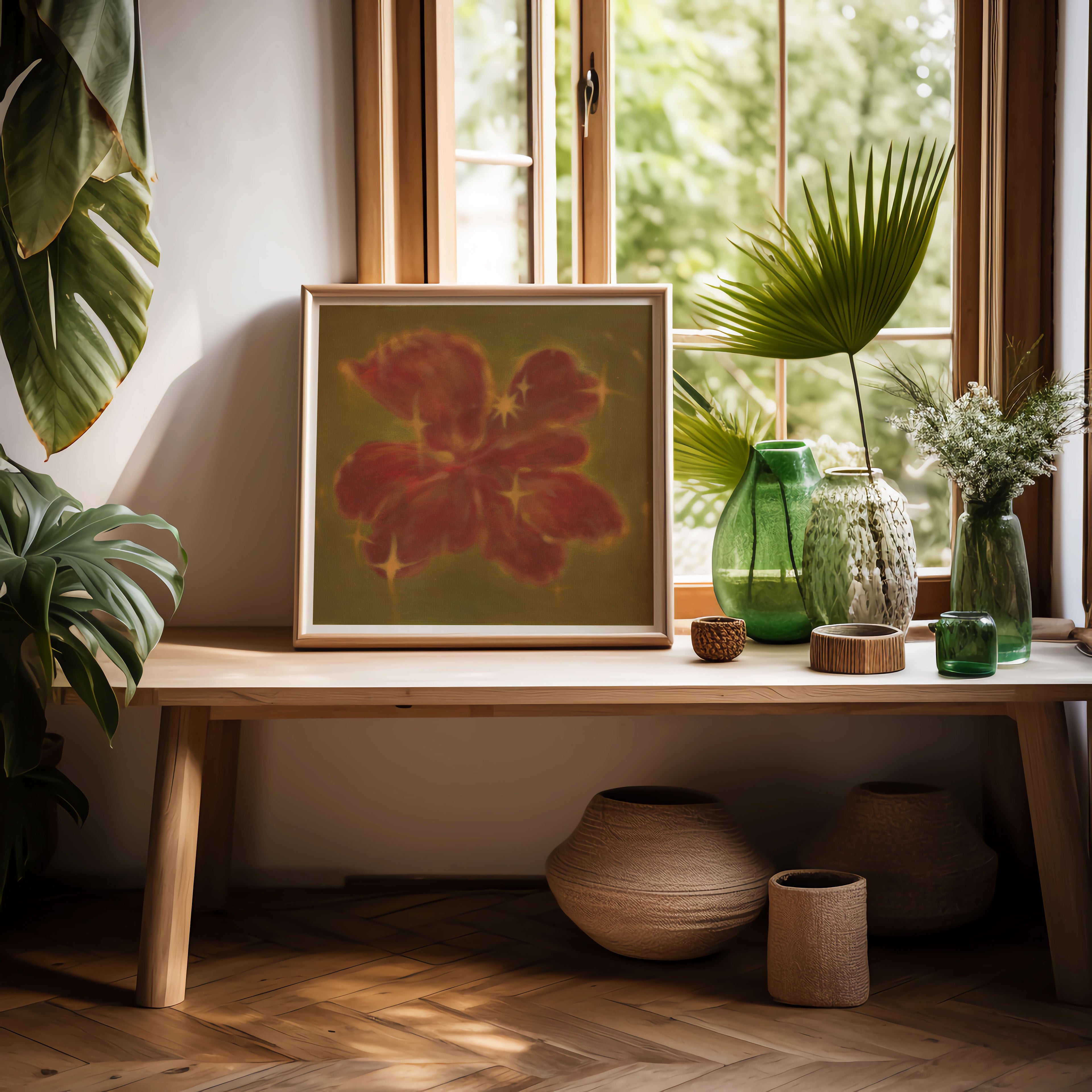 Dark Heaven Blooms Giclee Print
