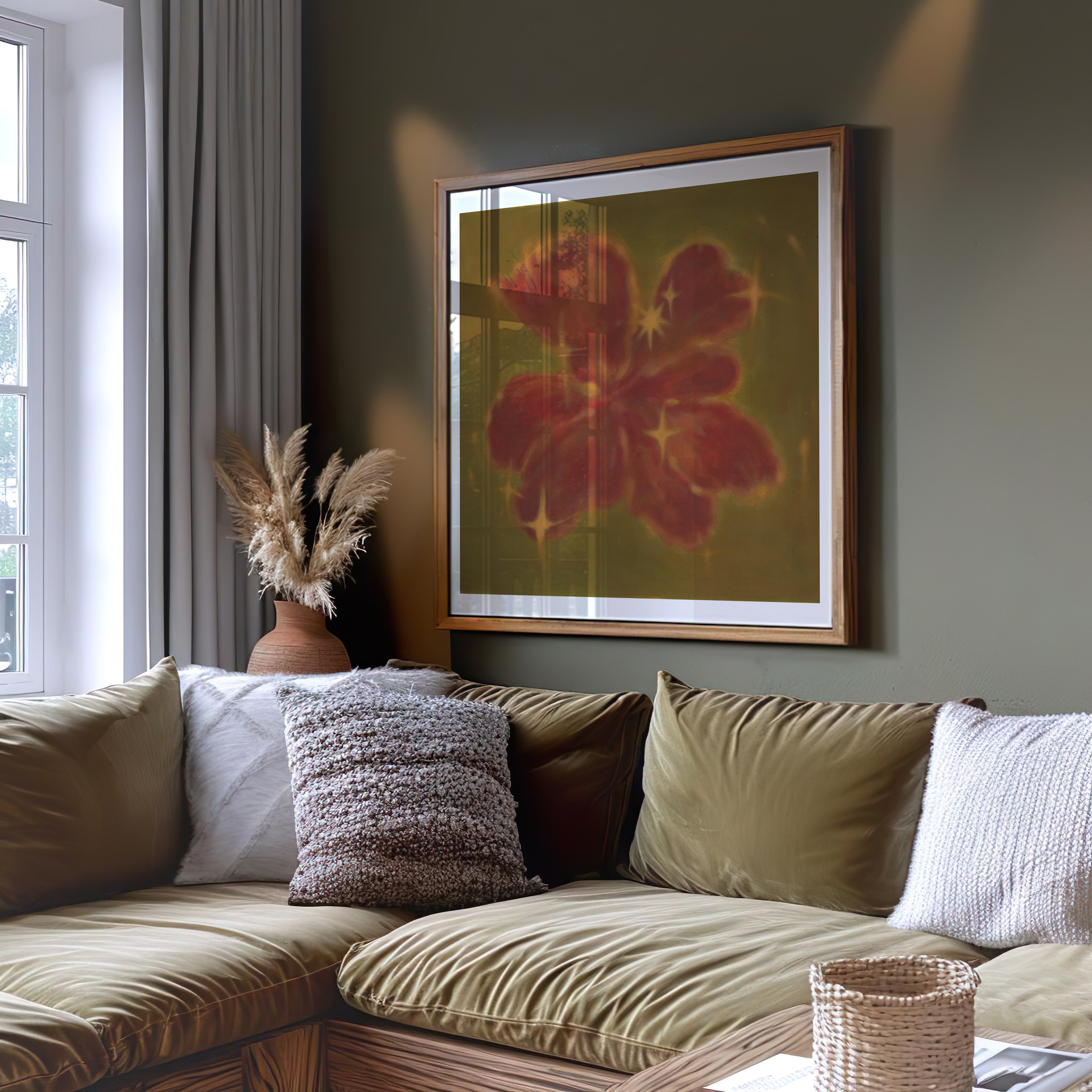 Dark Heaven Blooms Giclee Print