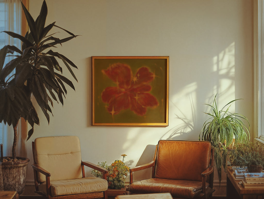 Dark Heaven Blooms Giclee Print